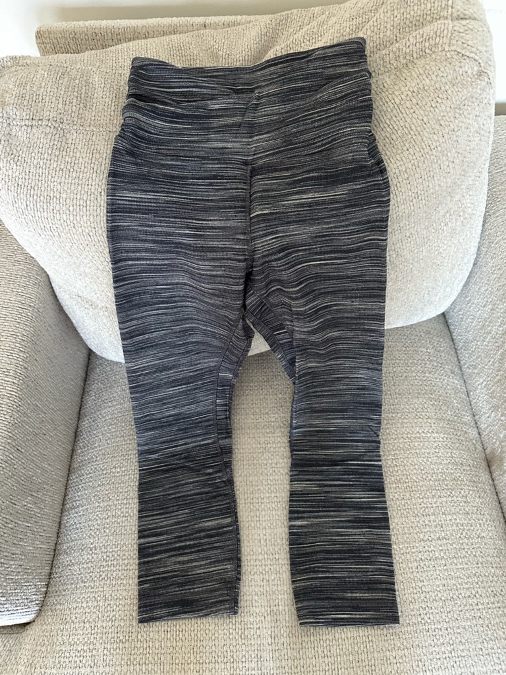 lululemon athletica Black & Gray Space-Dyed Leggings